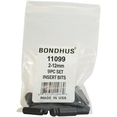 Bondhus - Screwdriver Bit Sets Type: Insert Bit Set Drive Size: 1/4 (Inch) - Benchmark Tooling