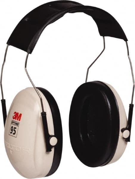 3M - Over the Head Beige & Black Foam Cushion Earmuffs - 21 NRR Rating - Benchmark Tooling