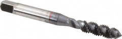OSG - 3/4-10 UNC 4 Flute Plug Spiral Flute Tap - High Speed Steel, TiCN Finish, 4-1/4" OAL, Right Hand Flute, Right Hand Thread, H3, Series 107 - Benchmark Tooling