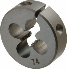 OSG - #12-28 UNF High Speed Steel Round Adjustable Die - Benchmark Tooling