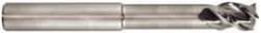 Niagara Cutter - 3/4", 3 Flute, Single End, Solid Carbide, 0.03" Corner Radius End Mill - 6" OAL, 45° Helix, Right Hand Flute, 1" LOC, Right Hand Cut, 3-1/2" Extended Reach - Benchmark Tooling