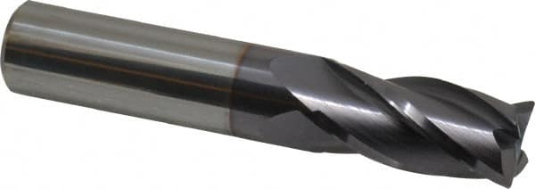 Niagara Cutter - 5/8", 4 Flute, Single End, Solid Carbide, 0.03" Corner Radius End Mill - 3-1/2" OAL, 30° Helix, Right Hand Flute, 1-1/4" LOC, Right Hand Cut - Benchmark Tooling