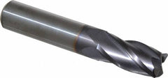 Niagara Cutter - 5/8", 4 Flute, Single End, Solid Carbide, 0.06" Corner Radius End Mill - 3-1/2" OAL, 30° Helix, Right Hand Flute, 1-1/4" LOC, Right Hand Cut - Benchmark Tooling