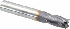 Niagara Cutter - 7/16", 4 Flute, Single End, Solid Carbide, 0.03" Corner Radius End Mill - 2-3/4" OAL, 30° Helix, Right Hand Flute, 1" LOC, Right Hand Cut - Benchmark Tooling