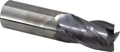 Niagara Cutter - 1", 4 Flute, Single End, Solid Carbide, 0.03" Corner Radius End Mill - 4" OAL, 30° Helix, Right Hand Flute, 1-1/2" LOC, Right Hand Cut - Benchmark Tooling