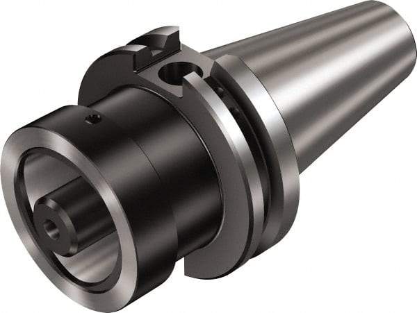 Sandvik Coromant - C8 System Size, CAT50 Taper, Modular Tool Holding System Adapter - 70mm Projection, 80mm Body Diam, 171.8mm OAL, Through Coolant - Exact Industrial Supply