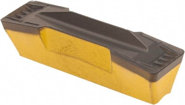 Iscar - 808GDMY Grade IC8250, 8mm Cutting Width Carbide Grooving Insert - 27mm Max Depth of Cut, Neutral, 0.8mm Corner Radius, TiCN/Al2O3/TiN Finish - Benchmark Tooling