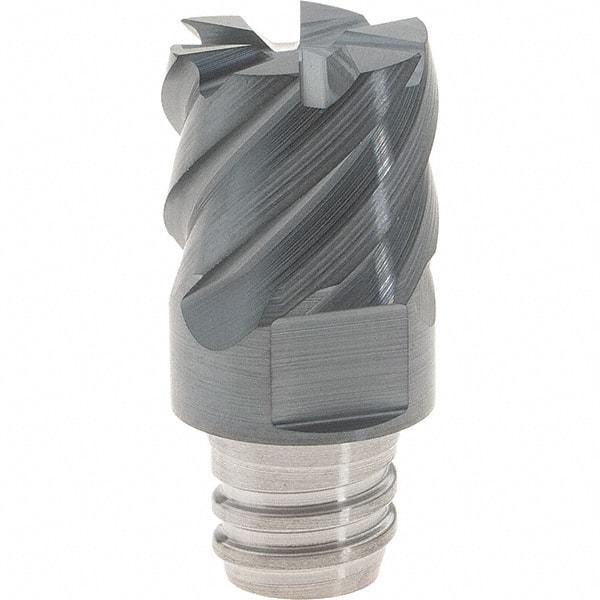 Iscar - MM EC Grade IC903 Carbide End Milling Tip Insert - AlTiN Finish, 6 Flutes, 12mm Cutting Diam, 9mm Depth of Cut, 16.5mm Extension, 50° Helix - Benchmark Tooling