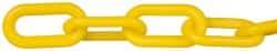 PRO-SAFE - 100' Long x 2" Wide Plastic Chain - Yellow - Benchmark Tooling