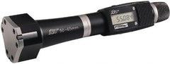 Fowler - 6 to 8", 115mm Gage Depth, 0.001mm Resolution, Ratchet Stop Thimble, Electronic Inside Hole Micrometer Set - Benchmark Tooling