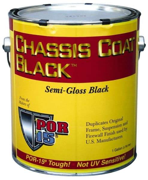 POR-15 - Semigloss Black Automotive Topcoat - 1 Gal Can with Handle - Benchmark Tooling