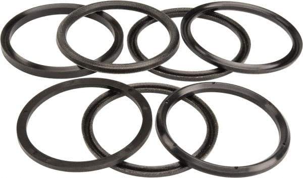 Made in USA - 2-3/4" Inside Diam x 3-1/4" Outside Diam V-Packing Set - 1" High - Benchmark Tooling