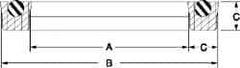 Value Collection - 1-7/8" Inside Diam x 2-1/2" Outside Diam Lip Seal - Standard - 5/16" High, Polyurethane - Benchmark Tooling