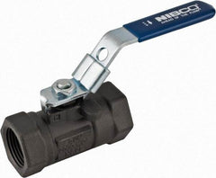 NIBCO - 3/4" Pipe, Reduced Port, Carbon Steel Fire Safe Ball Valve - 1 Piece, Inline - One Way Flow, FNPT x FNPT Ends, Locking Lever Handle, 2,000 WOG - Benchmark Tooling