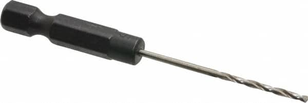 Cle-Line - 1/16" High Speed Steel, 118° Point, Hex Shank Maintenance Drill Bit - Benchmark Tooling