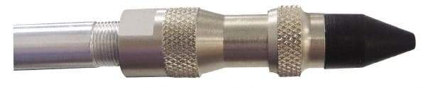 Coilhose Pneumatics - 125 Max psi Rubber Push Button Blow Gun - 1/4 NPT, 39" Tube Length, Nickel Plated Brass - Benchmark Tooling