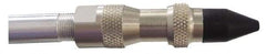 Coilhose Pneumatics - 125 Max psi Rubber Push Button Blow Gun - 1/4 NPT, 27" Tube Length, Nickel Plated Brass - Benchmark Tooling