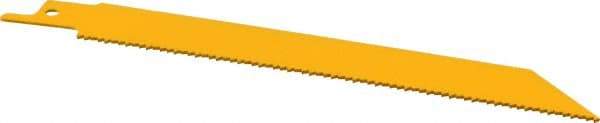 DeWALT - 6" Long, Bi-Metal Reciprocating Saw Blade - Straight Profile, 14 TPI, Toothed Edge, Universal Shank - Benchmark Tooling