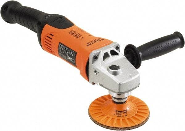 WALTER Surface Technologies - 6" Pad Diam, 2,000 to 7,300 RPM, Handheld Electric Buffer - 12.4 Amps, 120 Volts - Benchmark Tooling