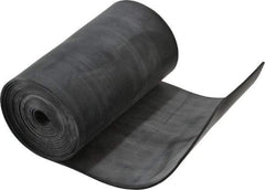 Made in USA - 1/16" Thick x 4" Wide x 60" Long, Plain Backed Buna-N Rubber Strip - Stock Length, 60 Shore A Durometer, 2,500 psi Tensile Strength, -20 to 170°F, Black - Benchmark Tooling