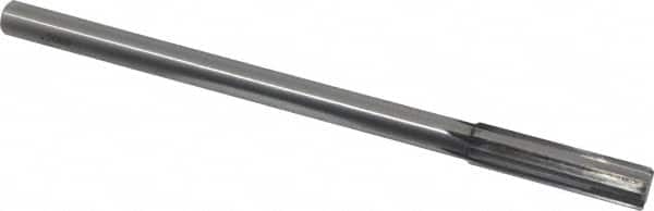 Made in USA - 0.506" Carbide-Tipped 6 Flute Chucking Reamer - Straight Flute, 7/16" Straight Shank, 2" Flute Length, 8" OAL - Benchmark Tooling