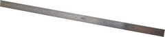 SPI - 12" Long, 1/64, 1/50, 1/32, 1/10" Graduation, Flexible Stainless Steel Rule - 3R Graduation Style, 1/2" Wide, Silver, Polished Finish - Benchmark Tooling