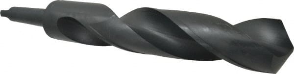 Interstate - 2-1/2", 4MT 118° Point High Speed Steel Taper Shank Drill Bit - Benchmark Tooling