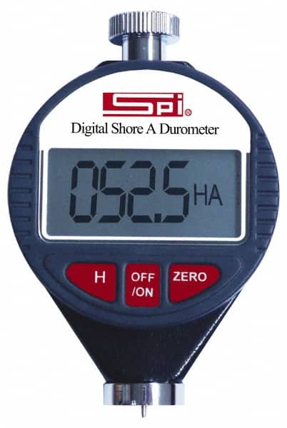 SPI - 0 HSA to 100 HSA Hardness, Portable Electronic Hardness Tester - Shore A, Accurate Up to 1% - Benchmark Tooling
