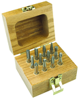 C-725 8Pc Set; 1/4" SH Dbl Cut - CBD - Burr - Benchmark Tooling