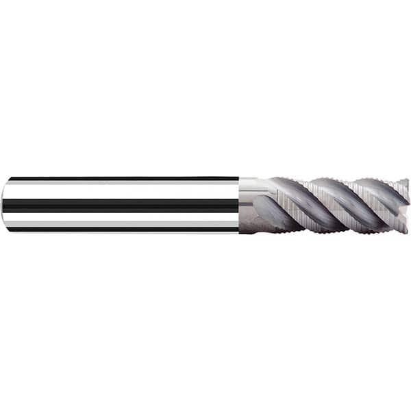 Fraisa - 1/4" Diam, 3/4" LOC, 4 Flute Solid Carbide Roughing Square End Mill - Benchmark Tooling
