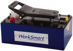 Value Collection - 10,000 psi Air-Hydraulic Pump & Jack - 231.9 Cu In Oil Capacity, Use with Single Acting Cylinders, Advance, Hold & Retract - Benchmark Tooling