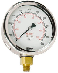 Value Collection - 0 to 10000 Scale Range Pressure Dry Gauge - 1.5 Percent of Scale Accuracy - Benchmark Tooling