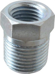 Value Collection - 3/8 Male & 1/4 Female NPTF Steel Hydraulic Hose Bushing - 10,000 psi - Benchmark Tooling