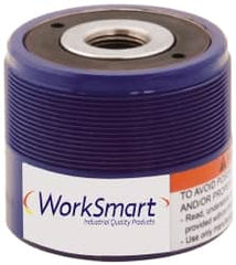 Value Collection - 12 Ton, 0.31" Stroke, 0.89 Cu In Oil Capacity, Portable Hydraulic Hollow Hole Cylinder - 2.91 Sq In Effective Area, 2.36" Lowered Ht., 2.67" Max Ht., 1.92" Cyl Bore Diam, 1.38" Plunger Rod Diam, 10,000 Max psi - Benchmark Tooling
