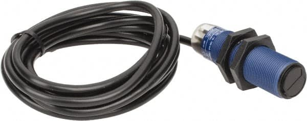 Telemecanique Sensors - Cable Connector, 0.6m Nominal Distance, Shock and Vibration Resistant, Diffused Photoelectric Sensor - 12 to 24 VDC, 500 Hz, PBT, 2.44 Inch Long x 0.71 Inch Wide - Benchmark Tooling