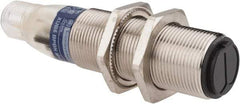 Telemecanique Sensors - 4 Pin M12 Connector, 0.6m Nominal Distance, Shock and Vibration Resistant, Diffused Photoelectric Sensor - 12 to 24 VDC, 500 Hz, Nickel Plated Brass, 2.99 Inch Long x 0.71 Inch Wide - Benchmark Tooling