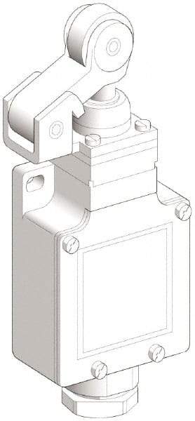 Telemecanique Sensors - DP, NC/NO, 240 VAC, Screw Terminal, Roller Plunger Actuator, General Purpose Limit Switch - IP66 IPR Rating - Benchmark Tooling