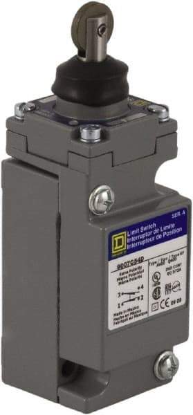 Square D - SPDT, NC/NO, 600 Volt Screw Terminal, Roller Plunger Actuator, General Purpose Limit Switch - 1, 2, 4, 6, 12, 13, 6P NEMA Rating, IP67 IPR Rating - Benchmark Tooling