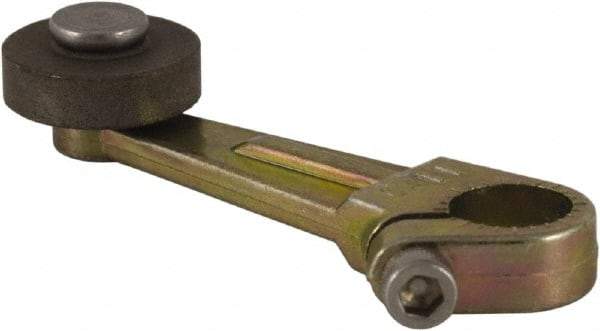 Square D - 2 Inch Long, 1/4 Inch Diameter, Cast Zinc Body, Limit Switch Operator - 1/4 Inch Face Width, Iron Roller, For Use with Limit Switches - Benchmark Tooling