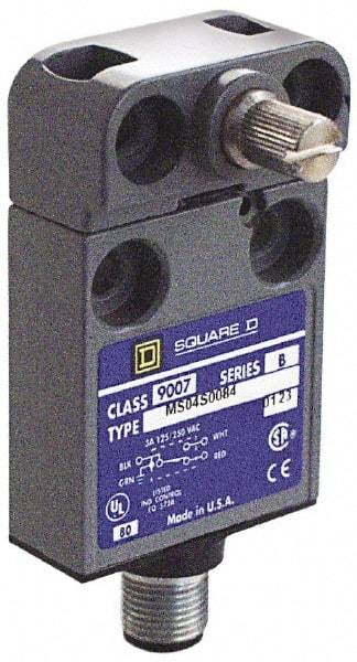 Square D - SPDT, NC/NO, Multiple VDC Levels, 4 Pin AC Micro Connector Terminal, Rotary Spring Return Actuator, General Purpose Limit Switch - 1, 2, 4, 6, 6P NEMA Rating, IP67 IPR Rating - Benchmark Tooling