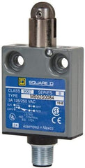 Square D - SPDT, NC/NO, Multiple VAC Levels, Prewired Terminal, Parallel Roller Plunger Actuator, General Purpose Limit Switch - 1, 2, 4, 6, 6P NEMA Rating, IP67 IPR Rating, Bushing Mount, 80 Ounce Operating Force - Benchmark Tooling