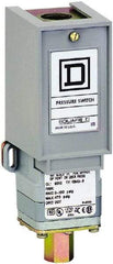 Square D - 1 NEMA Rated, SPDT, 3 to 150 psi, Electromechanical Pressure and Level Switch - Fixed Pressure, 120 VAC at 6 Amp, 125 VDC at 0.22 Amp, 240 VAC at 3 Amp, 250 VDC at 0.27 Amp, 1/4 Inch Connector, Screw Terminal, For Use with 9012G - Benchmark Tooling