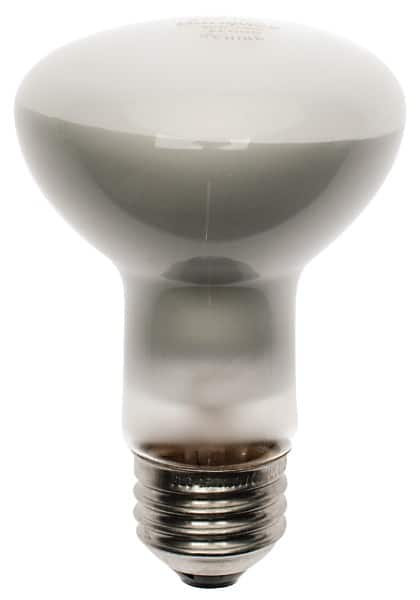 Philips - 45 Watt Incandescent Flood/Spot Medium Screw Lamp - 2,700°K Color Temp, 380 Lumens, 130 Volts, Dimmable, R20, 2,000 hr Avg Life - Benchmark Tooling