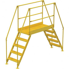 Vestil - 93" High 500 Lb Capacity 5 Step Crossover Bridge - Benchmark Tooling
