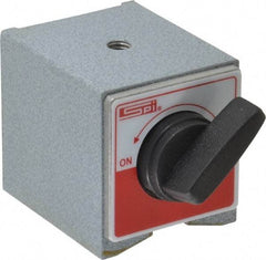 SPI - 2-1/4" Long x 2" Wide x 2-1/8" High Magnetic Indicator Base with On/Off Switch - 160 Lb Magnetic Pull - Benchmark Tooling