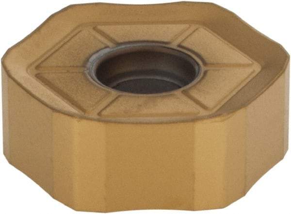Kennametal - HNGJ535 HD Grade KC725M Carbide Milling Insert - TiN/TiCN/TiN Finish, 0.215" Thick, 5/8" Inscribed Circle, 1.2mm Corner Radius - Benchmark Tooling