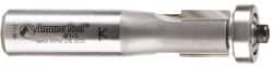 Amana Tool - 1/2" Cut Diam, 1/2" Length of Cut, 2 Flute Overhang Trim Edge Profile Router Bit - Carbide-Tipped, 1/2" Shank Diam, 2-5/8" OAL, Uncoated - Benchmark Tooling