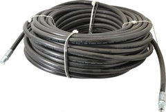 Value Collection - 1/4" ID x 1/2" OD, 4,400 Working psi, Black Thermoplastic Polyurethane Sewer Hose - 100' Long, -40 to 160°F - Benchmark Tooling