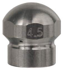 Value Collection - 4,200 psi Fixed, Sewer Pressure Washer Nozzle - 7.5mm Orifice Diam, 1/4" Thread - Benchmark Tooling