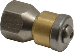 Value Collection - 3,000 psi Rotating, Sewer Pressure Washer Nozzle - 5.5mm Orifice Diam, 1/4" Thread - Benchmark Tooling